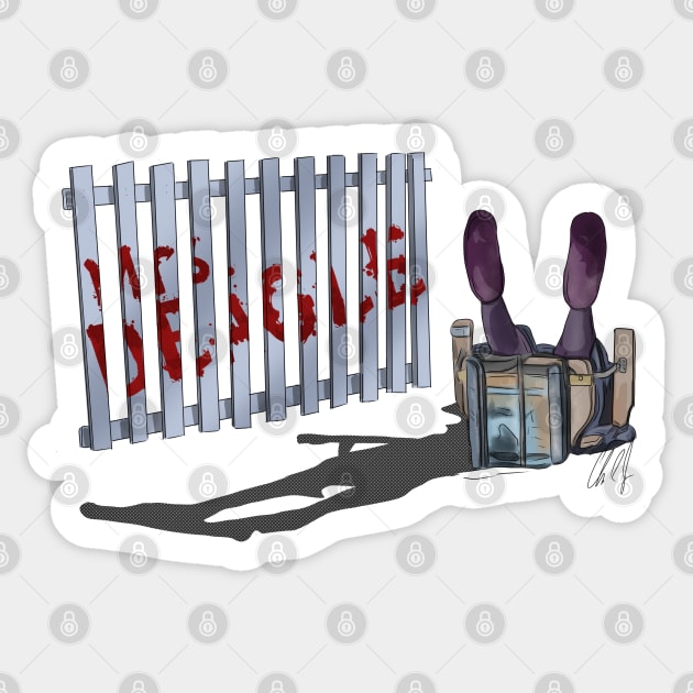 Gremlins: Mrs. Deagle Sticker by 51Deesigns